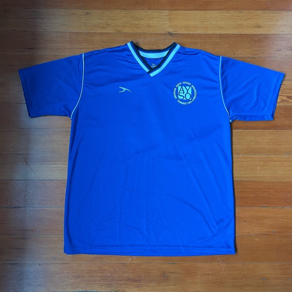 Score Shirts Mens Score Medium Soccer Vneck Jersey Ayso Blue Poshmark